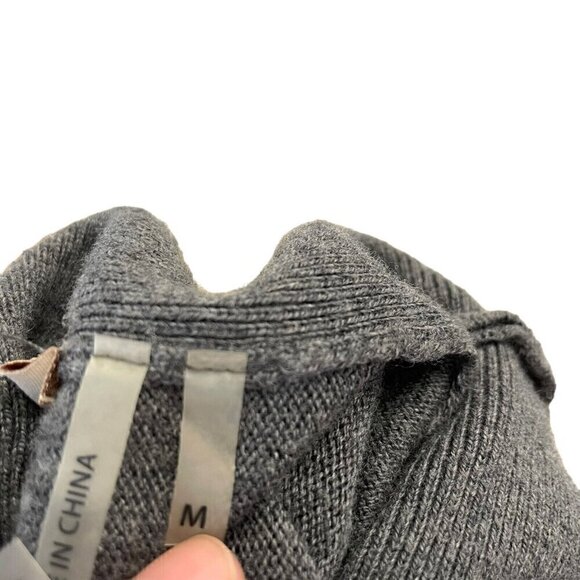 Soft Surroundings Wool Cashmere Blend Turtleneck Sweater Tunic Gray size Medium - Picture 5 of 6